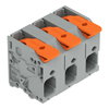 Leiterplattenklemme Hebel 6 mm² grau