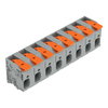 Leiterplattenklemme Hebel 6 mm² grau