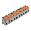 Leiterplattenklemme Hebel 6 mm² grau