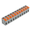 Leiterplattenklemme Hebel 6 mm² grau