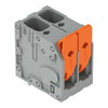 Leiterplattenklemme Hebel 6 mm² grau