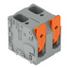 Leiterplattenklemme Hebel 6 mm² grau