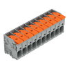 Leiterplattenklemme Hebel 6 mm² grau
