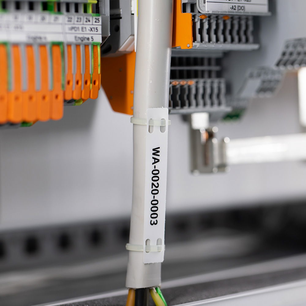 Kabelbündelmarkierer für Smart Printer für die Verwendung mit Kabelbindern weiß – Bild 2 von 2