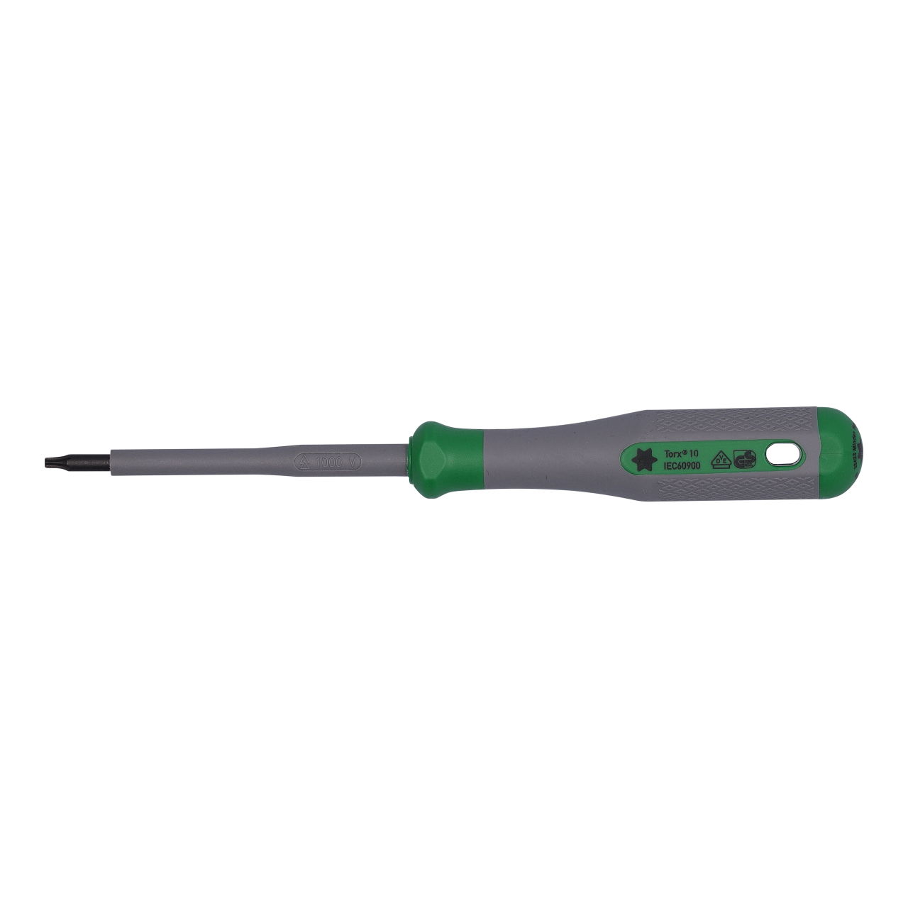 VDE-Torx®-Schraubendreher T10 VDE-geprüft grün/grau – Bild 2 von 4