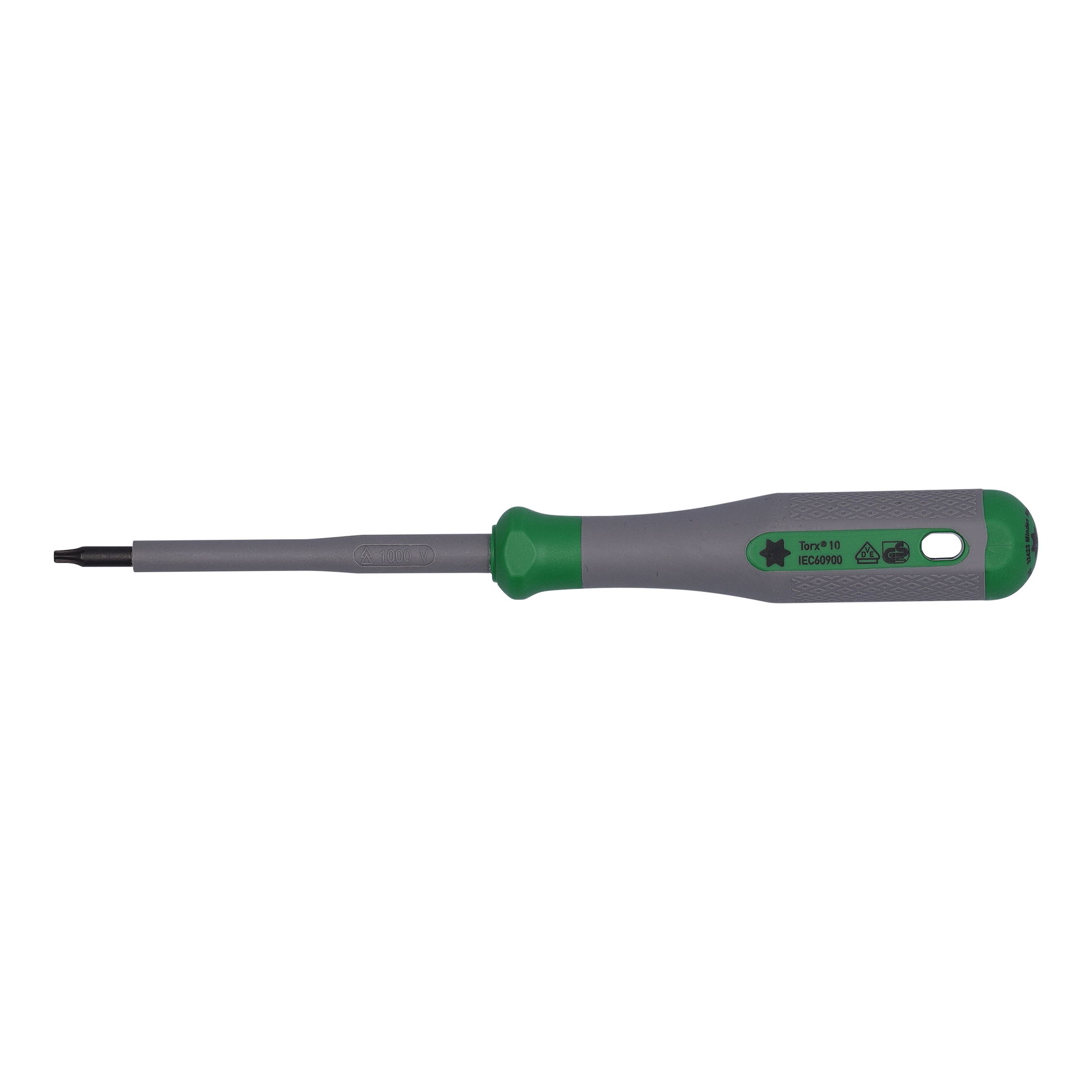 VDE-Torx®-Schraubendreher T10 VDE-geprüft grün/grau – Bild 2 von 4