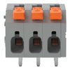 Leiterplattenklemme Hebel 2,5 mm² grau
