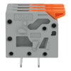Leiterplattenklemme Hebel 2,5 mm² grau