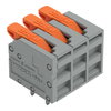 Leiterplattenklemme Hebel 2,5 mm² grau