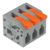 Leiterplattenklemme Hebel 2,5 mm² grau