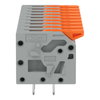 Leiterplattenklemme Hebel 2,5 mm² grau