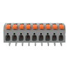 Leiterplattenklemme Hebel 2,5 mm² grau