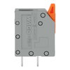 Leiterplattenklemme Hebel 2,5 mm² grau