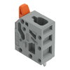 Leiterplattenklemme Hebel 2,5 mm² grau