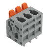 Leiterplattenklemme Hebel 2,5 mm² grau