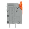 Leiterplattenklemme Hebel 2,5 mm² grau