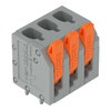 Leiterplattenklemme Hebel 2,5 mm² grau