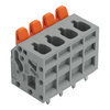Leiterplattenklemme Hebel 2,5 mm² grau