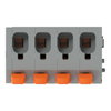 Leiterplattenklemme Hebel 2,5 mm² grau