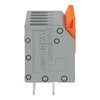 Leiterplattenklemme Hebel 2,5 mm² grau