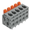 Leiterplattenklemme Hebel 2,5 mm² grau