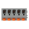 Leiterplattenklemme Hebel 2,5 mm² grau