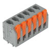 Leiterplattenklemme Hebel 2,5 mm² grau