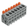 Leiterplattenklemme Hebel 2,5 mm² grau