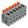 Leiterplattenklemme Hebel 2,5 mm² grau