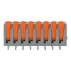 Leiterplattenklemme Hebel 2,5 mm² grau