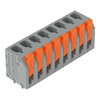Leiterplattenklemme Hebel 2,5 mm² grau