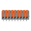 Leiterplattenklemme Hebel 2,5 mm² grau