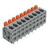 Leiterplattenklemme Hebel 2,5 mm² grau