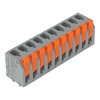 Leiterplattenklemme Hebel 2,5 mm² grau