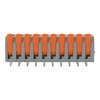 Leiterplattenklemme Hebel 2,5 mm² grau