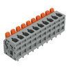 Leiterplattenklemme Hebel 2,5 mm² grau