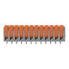 Leiterplattenklemme Hebel 2,5 mm² grau