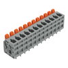 Leiterplattenklemme Hebel 2,5 mm² grau