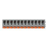 Leiterplattenklemme Hebel 2,5 mm² grau