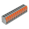 Leiterplattenklemme Hebel 2,5 mm² grau