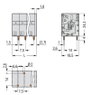 Leiterplattenklemme 6 mm² Rastermaß 7,5 mm grau