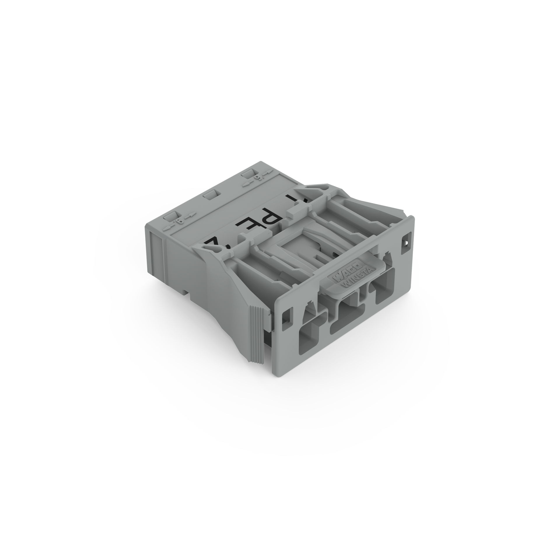 Snap-In-Stecker 3-polig Kod. B grau – Bild 2 von 5