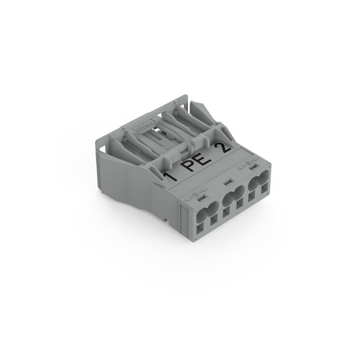 Snap-In-Stecker 3-polig Kod. B grau