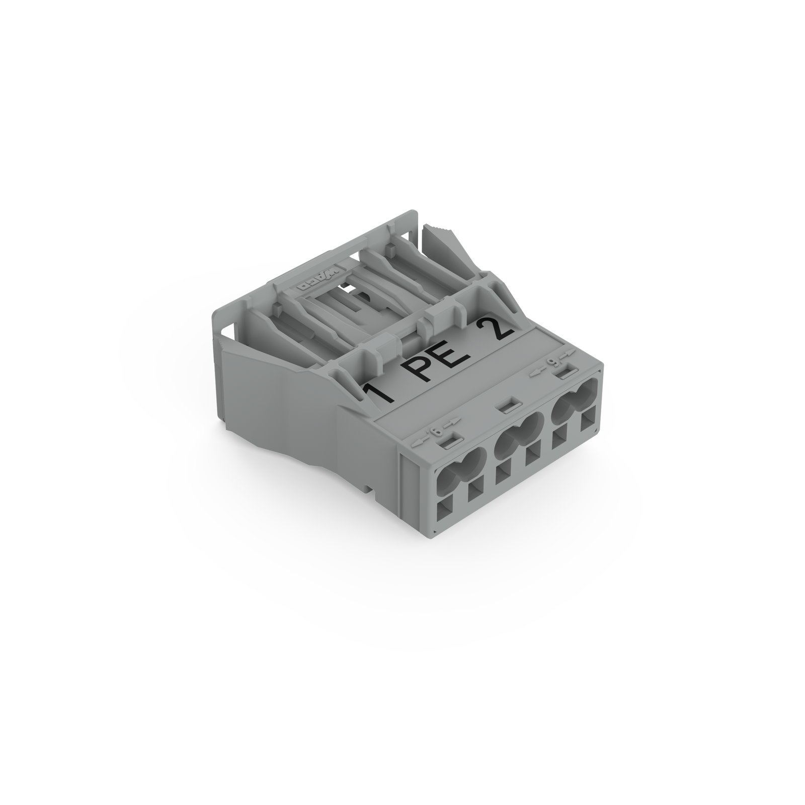 Snap-In-Stecker 3-polig Kod. B grau