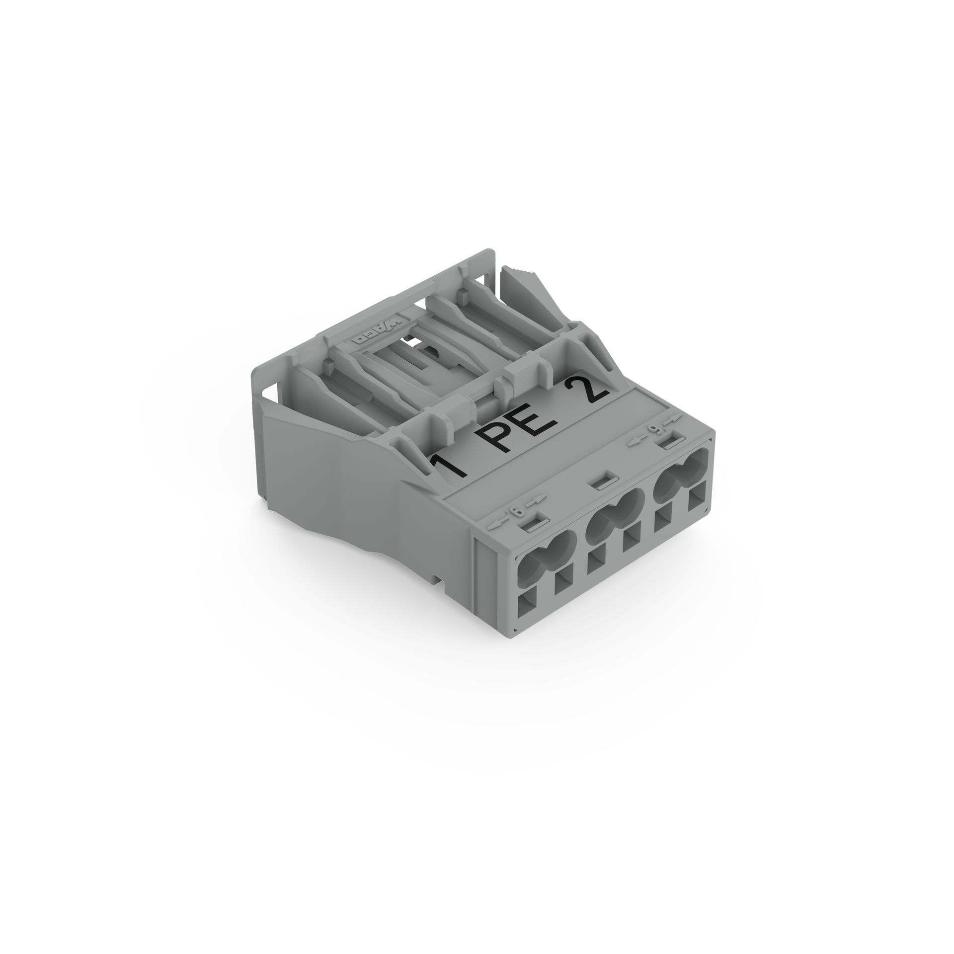 Snap-In-Stecker 3-polig Kod. B grau