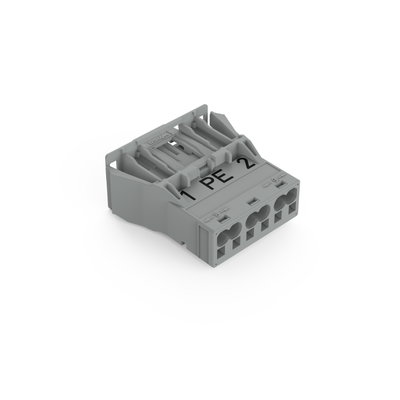 Snap-In-Stecker 3-polig Kod. B grau