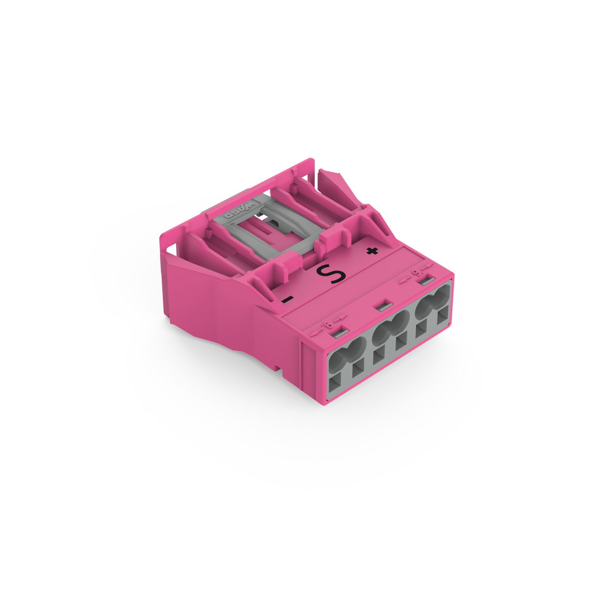 Snap-In-Stecker 3-polig Kod. B pink