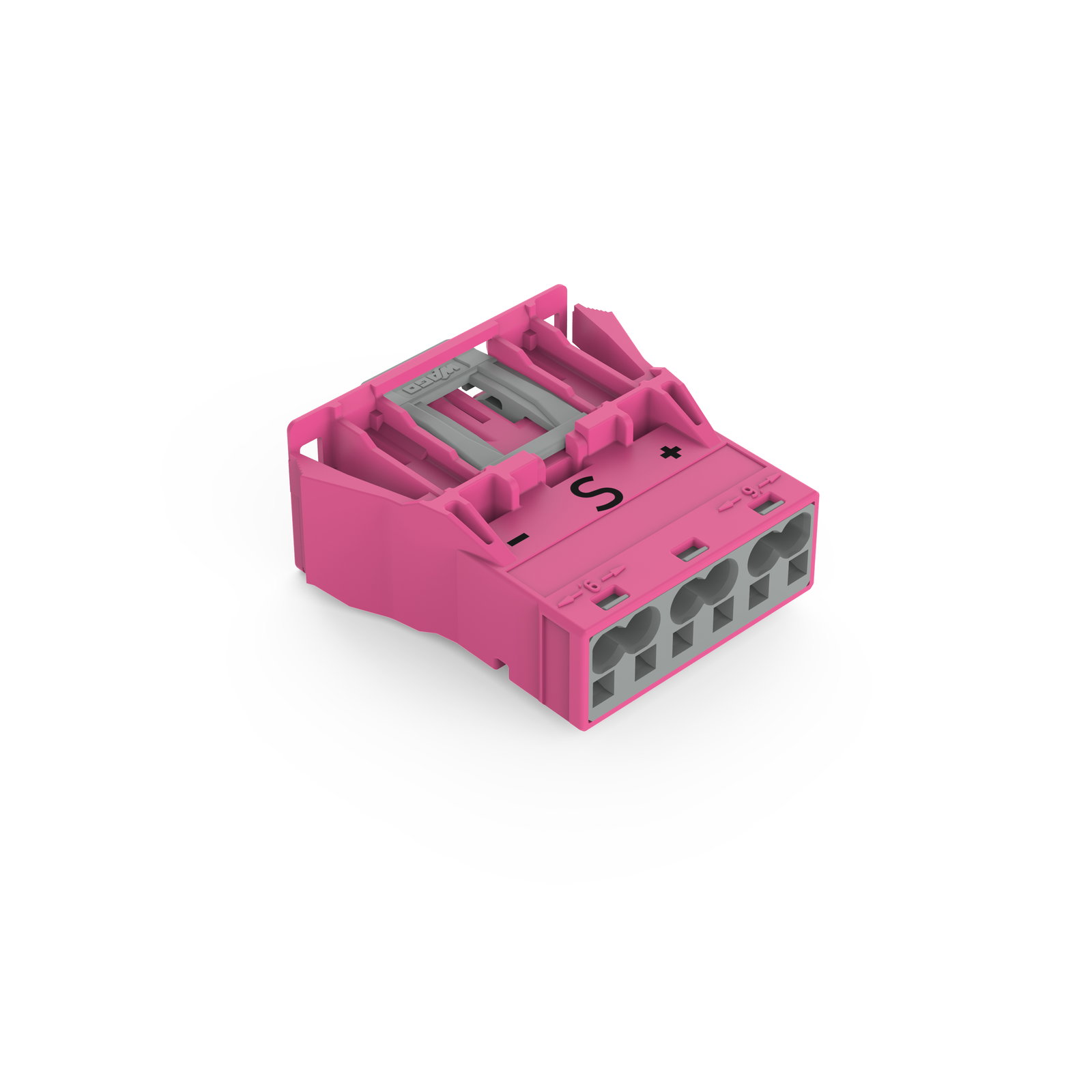 Snap-In-Stecker 3-polig Kod. B pink