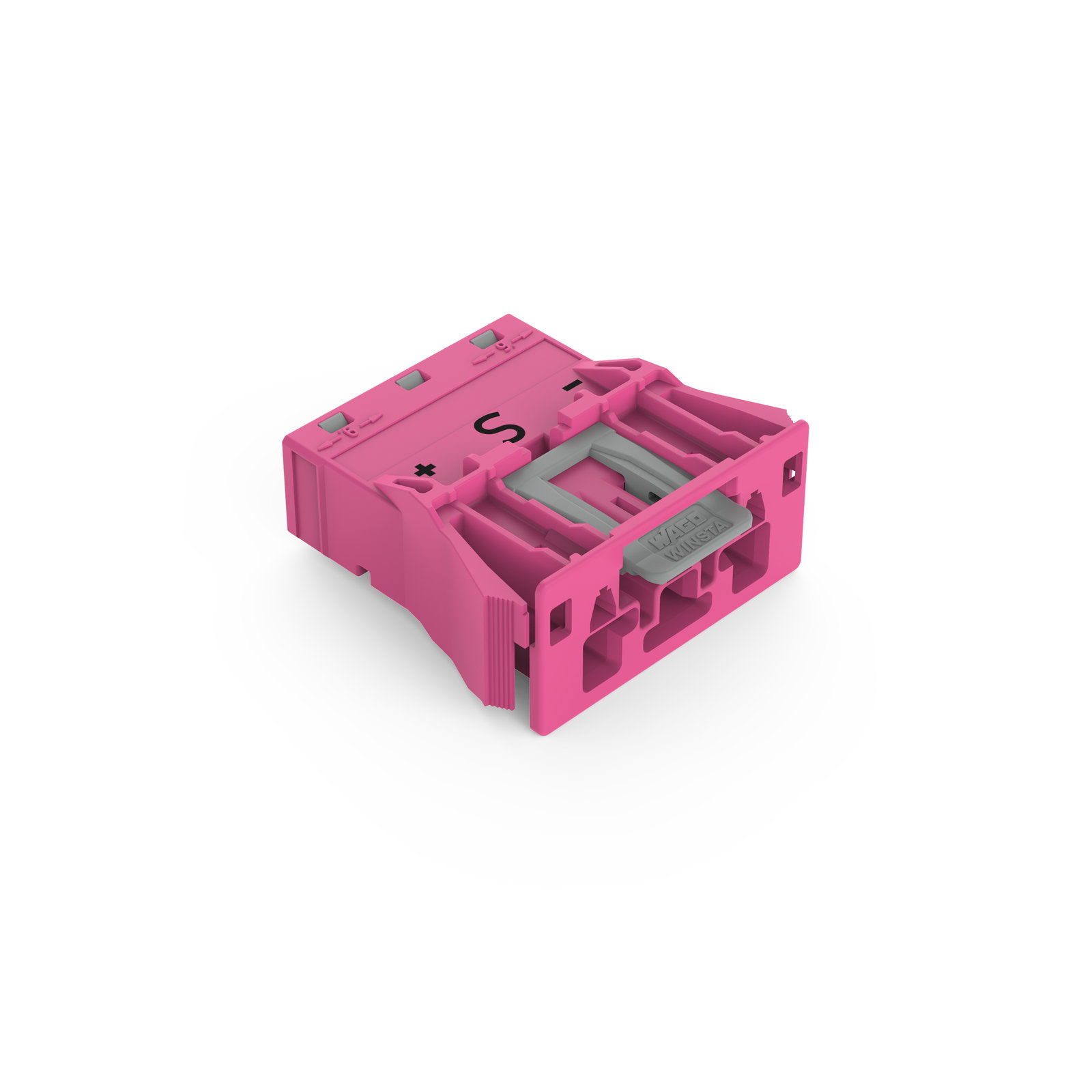 Snap-In-Stecker 3-polig Kod. B pink – Bild 2 von 5