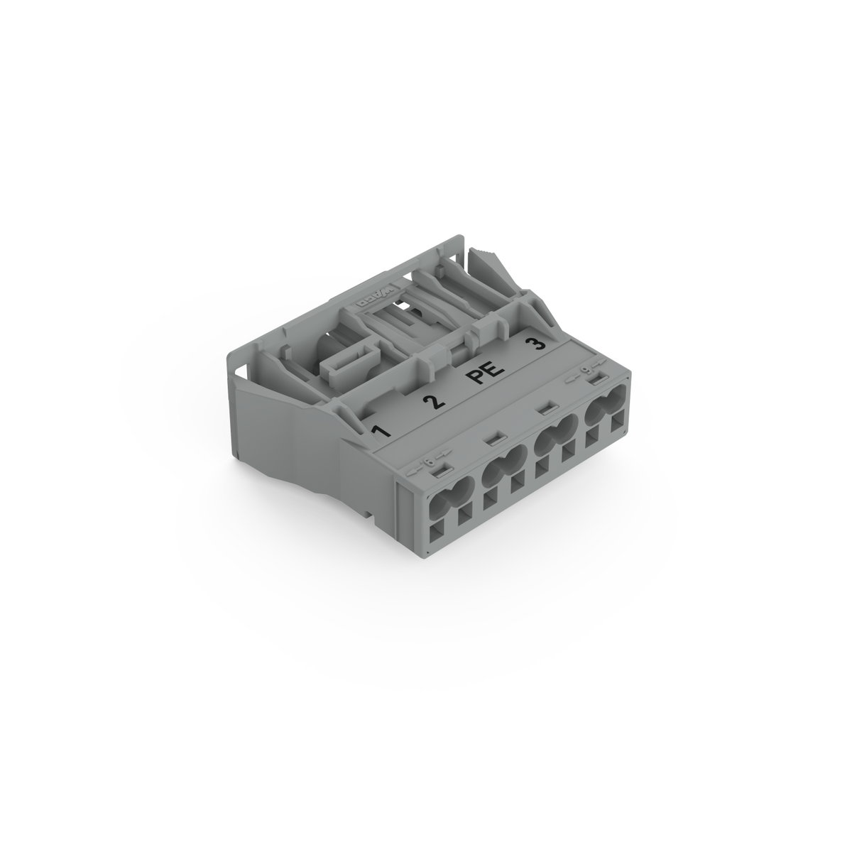 Snap-In-Stecker 4-polig Kod. B grau